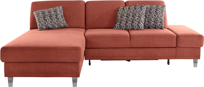 sit&more Ecksofa »Clio V«, wahlweise mit Bettfunktion oder Vorziehsitz und Bettkasten, Inklusive Federkern