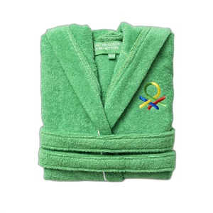 undefined, Benetton - Kinderbademantel 7-9 Jahre 380 g 100% Baumwolle Kinder Grün, 
