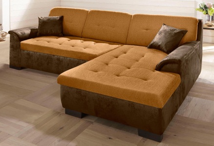 HOME AFFAIRE, Home affaire Ecksofa »Bergen«, wahlweise mit Bettfunktion, 