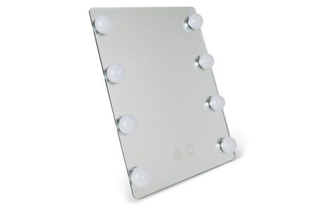 RIO, Rio Kosmetikspiegel Hollywood Glamour Silber, 