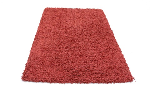 MorgenLand, morgenland Wollteppich »Shaggy Teppich handgewebt rot«, rechteckig, 40 mm Höhe, morgenland Wollteppich »Shaggy Teppich handgewebt rot«, rechteckig, 40 mm Höhe
