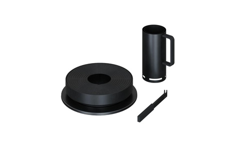 Ofyr, Ofyr - Tischgrill O-TABLO - Metall - schwarz - 46.5/46.5 cm, OFYR - Tischgrill, 46cm, Black