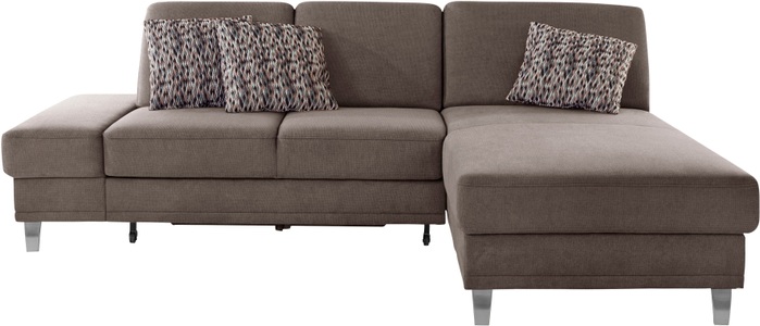 sit&more Ecksofa »Clio V«, wahlweise mit Bettfunktion oder Vorziehsitz und Bettkasten, Inklusive Federkern