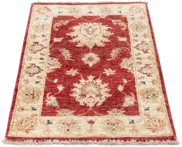 MorgenLand, morgenland Wollteppich »Ziegler Teppich handgeknüpft rot«, rechteckig, 6 mm Höhe, 