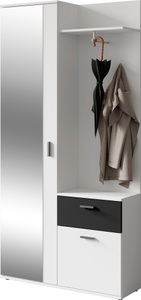 INOSIGN, INOSIGN Kompaktgarderobe »Jakob«, mit grossem Spiegel und Ablage, Breite 97 cm