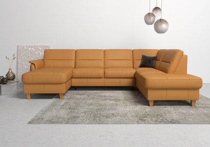 Home affaire Wohnlandschaft »Palmera«, Federkern, wahlweise mit Bettfunktion und mit/ohne Stauraum