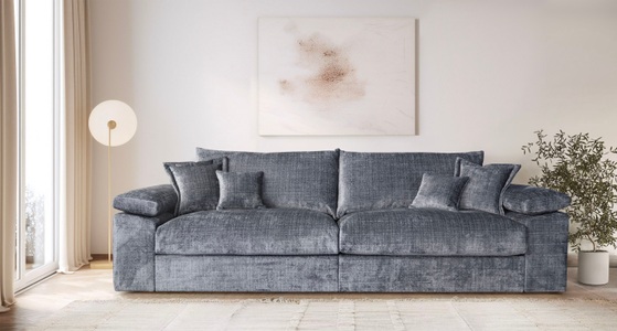 HOME AFFAIRE, Home affaire Big-Sofa »Soft&Cosy XXL, B: 303 cm« Mega-Sofa, Cord oder Chenille-Struktur, mit Federkern & 4 Zierkissen, Home affaire Big-Sofa »Soft&Cosy XXL, B: 303 cm - OTTO. Verlässliche Qualität.« Mega-Sofa, Cord oder Chenille-Struktur, mit Federkern & 4 Zierkissen
