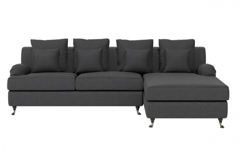 Guido Maria Kretschmer Home&Living, Guido Maria Kretschmer Home&Living Ecksofa »NORIN«, (2 St.), zwei Fussarten: vorne - Rollen, hinten - Holzfüsse, Guido Maria Kretschmer Home&Living Ecksofa »NORIN L-Form«, zwei Fussarten: vorne - Rollen, hinten - Holzfüsse