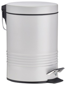 Zeller Present, ZELLER Tret-Abfalleimer »Metall«, 3 Liter Fassungsvermögen, ZPR 18789 Treteimer Grau