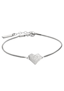 Liebeskind Berlin, Liebeskind Berlin Edelstahlarmband »LJ-0328-B-17, Herz«, Liebeskind Berlin Armband »Schmuck Geschenk Edelstahl Armkette Herz, LJ-0328, LJ-0329, LJ-0616«
