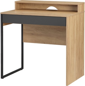 PLACES OF STYLE, Places of Style Schreibtisch »Moid, Computertisch in modernem Design«, Breite 80 cm, mit Schublade, Kabeldurchlass & Metallkufe, Places of Style Schreibtisch »Moid, Computertisch in modernem Design«, Breite 80 cm, mit Schublade, Kabeldurchlass & Metallkufe