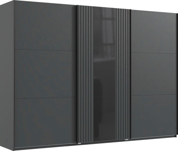 fresh to go, Fresh To Go Schwebetürenschrank »Atlanta«, mit Akustikpaneel Optik (3D Leisten), Wimex Schwebetürenschrank »Atlanta by fresh to go«, mit Akustikpaneel Optik (3D Leisten), Lamelle
