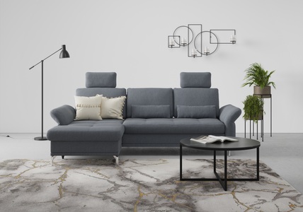 INOSIGN, INOSIGN Ecksofa »Palm Beach«, Federkern, mit Sitztiefenverstellung, wahlweise mit Bettfunktion, Bettkasten und Armteilverstellung, INOSIGN Ecksofa »Palm Beach L-Form«, Federkern, mit Sitztiefenverstellung, wahlweise mit Bettfunktion