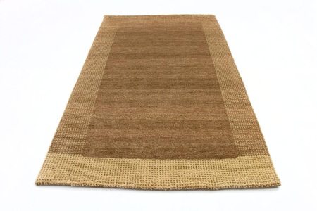 MorgenLand, morgenland Wollteppich »Gabbeh Teppich handgeknüpft braun«, rechteckig, 18 mm Höhe, handgeknüpft, 