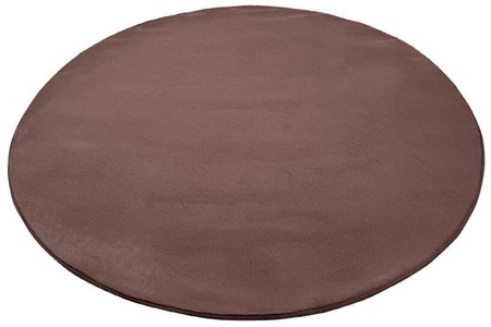 Carpet City Hochflor-Teppich »TOPIA400«, rund, besonders weich und kuschelig durch Polyester, Uni-Farben