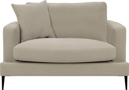 LEONIQUE, Leonique Sessel »Cozy«, mit Metallbeinen und Zierkissen, Leonique Sessel »Cozy Loungesessel«, mit Metallbeinen und Zierkissen