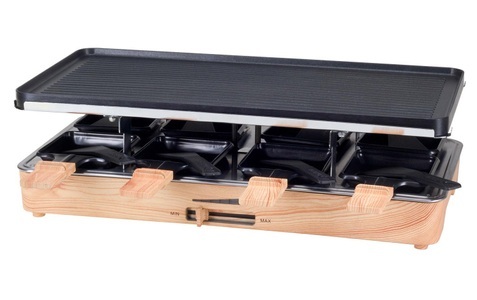 Nouvel, Nouvel 402468 Wood Classic 8ER - Raclette (Schwarz/Braun), Nouvel - Racletteofen RARON - schwarz/hellbraun