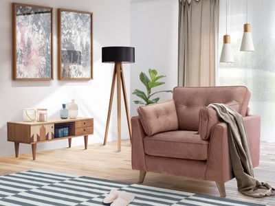 HOME AFFAIRE, Home affaire Sessel »Copenhagen«, feiner Keder, Kopfheftung im Rücken und Armlehnkissen, Home affaire Sessel »Copenhagen«, feiner Keder, Kopfheftung im Rücken und Armlehnkissen
