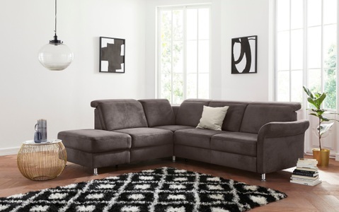 sit&more Ecksofa, inklusive Federkern, wahlweise mit Kopfteilverstellung, Bettfunktion und Stauraum