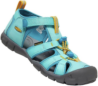 Keen, Keen Seacamp II CNX Outdoorsandalen Kinder, KEEN Unisex Trekkingsandalen Y Seacamp II CNX, Blau, aus Polyester