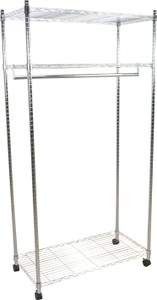 undefined, Garderobenständer, aus Metall, auf Rollen, auch stehend montierbar, INOSIGN Garderobenständer, aus Metall, auf Rollen, auch stehend montierbar