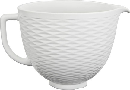 KITCHENAID, KitchenAid Küchenmaschinenschüssel »5KSM2CB5TLW, 4,7-L-Keramikschüssel«, aus Keramik, für KitchenAid-Küchenmaschinen mit kippbarem Motorkopf, 