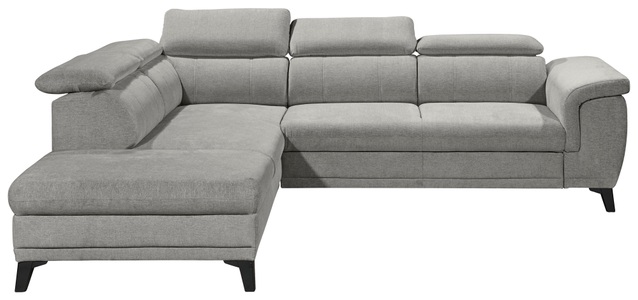 Carryhome, Carryhome Wohnlandschaft in velours grau , Albany , Textil , 274x231 cm , Velours , Liegefunktion, seitenverkehrt erhältlich, Schlafen auf Sitzhöhe, Rücken echt , 002220042205, MID.YOU Ecksofa in mikrovelours grau , Albany , Textil , 274x231 cm , Mikrovelours , Liegefunktion, seitenverkehrt erhältlich, Schlafen auf Sitzhöhe, Rücken echt , 002220042205