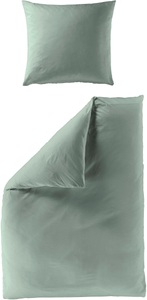 BIERBAUM Bettwäsche »Elegant uni«, (3 tlg.), Mako-Satin, 100 % Baumwolle, Uni, pflegeleicht