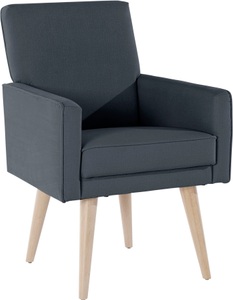 exxpo - sofa fashion, exxpo - sofa fashion Sessel »Lungo«, Breite 64 cm, exxpo - sofa fashion Sessel »Lungo, Loungesessel mit moderner Kedernaht, bequem und elegant«, Breite 64 cm, hoher Holzfuss