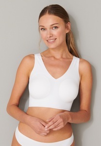 Schiesser, Bustier Microfaser herausnehmbare Pads weiß - Invisible Soft 44, Bustier Microfaser herausnehmbare Pads weiß - Invisible Soft 44