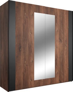 INOSIGN, INOSIGN Schwebetürenschrank »Sigma«, mit Spiegelflächen auf beiden Türen, INOSIGN Schwebetürenschrank »Sigma, Breite 200 cm, moderner Kleiderschrank, Made in Europe«, Wäscheschrank mit Spiegel, Garderobe mit durchdachter Inneneinteilung