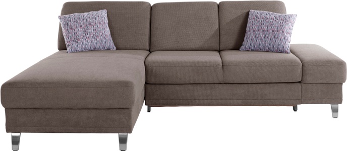 sit&more Ecksofa »Clio V«, wahlweise mit Bettfunktion oder Vorziehsitz und Bettkasten, Inklusive Federkern