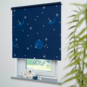 LIEDECO, Liedeco Springrollo »Sternenhimmel«, verdunkelnd, mit Bohren, freihängend, Rollowelle 36 mm, starke Feder, Liedeco Springrollo »Sternenhimmel«, verdunkelnd, mit Bohren, freihängend, Rollowelle 36 mm, starke Feder