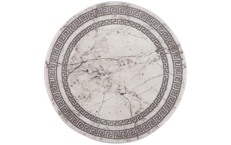 undefined, Teppich »Noa grey«, rund, - mm Höhe, Carpet City Teppich »Noa 9273«, rund, 11 mm Höhe, Kurzflor, Modern, Weicher For, Pflegeleicht