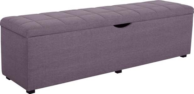 PLACES OF STYLE, Places of Style Hockerbank »Checked«, mit Stauraum, Breite 120 cm und 160 cm, auch als Garderobenbank oder Bettbank geeignet, Places of Style Hockerbank »Checked«, mit Stauraum, Breite 120 cm und 160 cm, als Bettbank geeignet