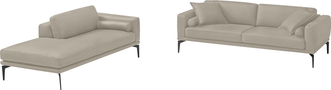 Egoitaliano, Egoitaliano Polstergarnitur »Masu«, Höhe der Rückenkissen und Sitztiefe verstellbar, 3 Rollkissen, Egoitaliano Polstergarnitur »Masu, Design trifft sensationellen Sitzkomfort«, Höhe der Rückenkissen und Sitztiefe verstellbar, 3 Rollkissen