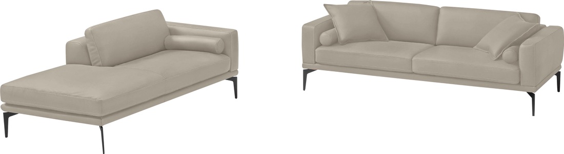 Egoitaliano, Egoitaliano Polstergarnitur »Masu«, Höhe der Rückenkissen und Sitztiefe verstellbar, 3 Rollkissen, Egoitaliano Polstergarnitur »Masu, Design trifft sensationellen Sitzkomfort«, Höhe der Rückenkissen und Sitztiefe verstellbar, 3 Rollkissen