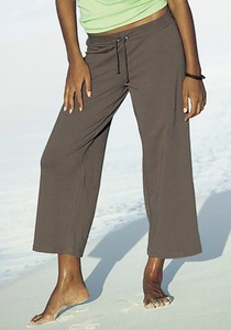 BEACHTIME, Beachtime 7/8-Strandhose, Beachtime 7/8-Strandhose, aus weichem Jersey, Wide-Leg, Jogginghose, Relaxhose
