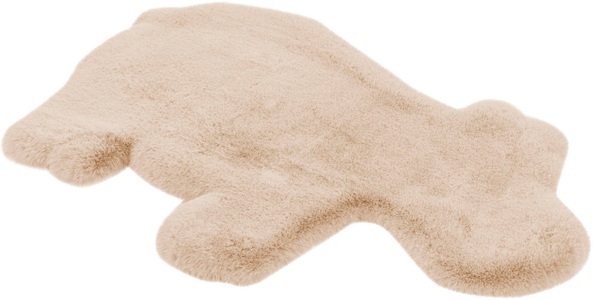 calo-deluxe, calo-deluxe Kinderteppich »Kids-350«, Motivform, 36 mm Höhe, Kunstfell, Motiv Nilpferd, 