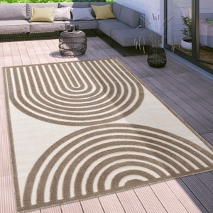 PACO HOME, Paco Home Teppich »Bologna 792«, rechteckig, Flachgewebe, Hoch-Tief Effekt, modernes Design, auch Outdoor geeignet, Paco Home Teppich »Bologna 792«, rechteckig, 14 mm Höhe, Flachgewebe, Hoch-Tief Effekt, modernes Design, auch Outdoor geeignet