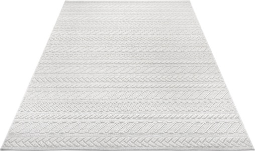 Freundin home collection, freundin Home Collection Designteppich »Somba«, rechteckig, 4 mm Höhe, Flachgewebe In und Outdoor geeignet, Makramee Optik, Balkon, Terrasse, Garten, Wohnzimmer, Robust, Pflegeleicht, freundin Home Collection Designteppich »Somba«, rechteckig, 4 mm Höhe, Flachgewebe Makramee Optik, Robust, Pflegeleicht