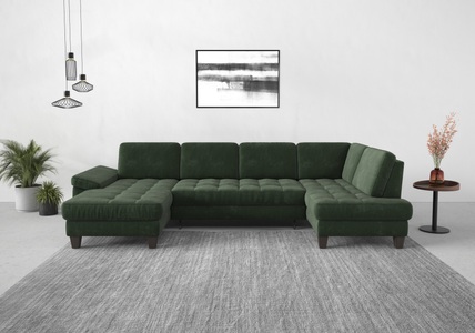 SIT&MORE, sit&more Wohnlandschaft, wahlweise mit Bettfunktion, Bettkasten, Sitztiefenverstellung, sit&more Wohnlandschaft »Westham U-Form«, wahlweise mit Bettfunktion, Bettkasten, Sitztiefenverstellung