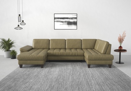 SIT&MORE, sit&more Wohnlandschaft, wahlweise mit Bettfunktion, Bettkasten, Sitztiefenverstellung, sit&more Wohnlandschaft »Westham U-Form«, wahlweise mit Bettfunktion, Bettkasten, Sitztiefenverstellung