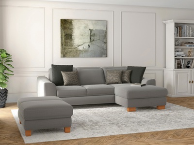 SIT&MORE, sit&more Ecksofa »Durness«, mit Federkern und hochwertigen Massivholzfüssen, wahlweise mit Kopfteilverstellung, Bettfunktion und Bettkasten oder mit Bettfunktion und Bettkasten, sit&more Ecksofa »Dundee L-Form«, mit Federkern und Massivholzfüssen, wahlweise mit Kopfteilverstellung