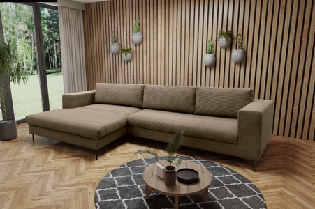 DOMO collection Ecksofa »Modica«, moderne Optik mit grosszügiger Recamière, auch in Cord