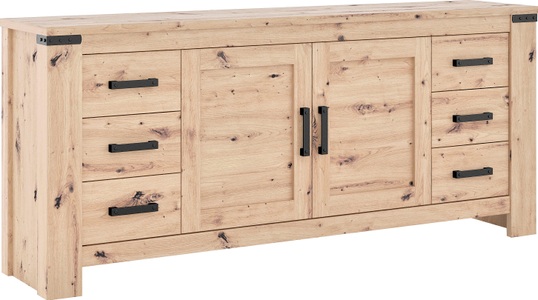 Cotta, COTTA Sideboard »Hawai«, COTTA Sideboard »Hawai«, Breite 196 cm, 6 Schubkästen, 2 Türen
