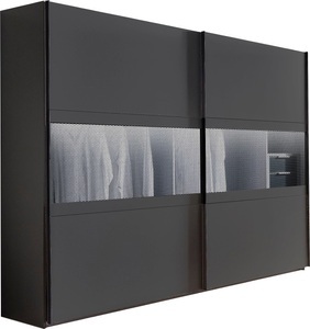 MID.YOU, MID.YOU Schwebetürenschrank in graphitfarben, grau , Alicante , Glas, Holzwerkstoff , 3 Fächer , 250x216x65 cm , Dekorfolie,Dekorfolie,Nachbildung,Nachbildung , umfangreiches Zubehör erhältlich, In verschiedenen Grössen erhältlich, in verschied, MID.YOU Schwebetürenschrank in graphitfarben, grau , Alicante , Glas, Holzwerkstoff , 3 Fächer , 250x216x65 cm , Dekorfolie,Dekorfolie,Nachbildung,Nachbildung , umfangreiches Zubehör erhältlich, In verschiedenen Grössen erhältlich, in verschied