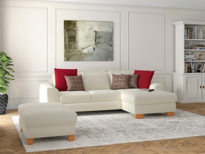 SIT&MORE, sit&more Ecksofa »Durness«, mit Federkern und hochwertigen Massivholzfüssen, wahlweise mit Kopfteilverstellung, Bettfunktion und Bettkasten oder mit Bettfunktion und Bettkasten, sit&more Ecksofa »Dundee L-Form«, mit Federkern und Massivholzfüssen, wahlweise mit Kopfteilverstellung