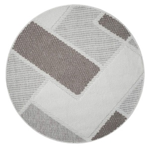 Carpet City Teppich »LINDO 8877«, rund, Kurzflor, Hochtief-Muster/ 3D-Effekt, Boho-Stil, Wohnzimmer