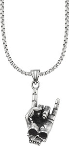 Bruno Banani Kette mit Anhänger »Schmuck Geschenk Venezia Heavy Metal Totenkopf, B4120N/20/00/55«